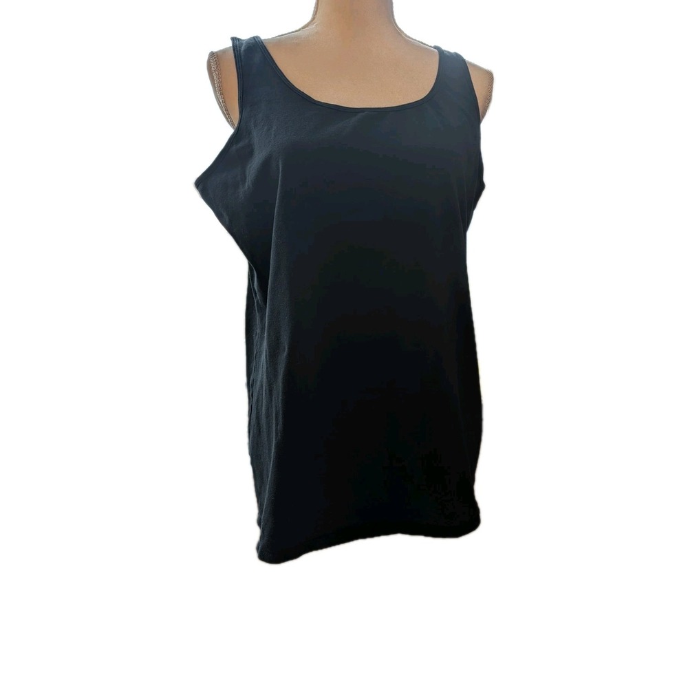 Duluth Women's Top Tank No Yank Tunic Stretch in Black Size XL